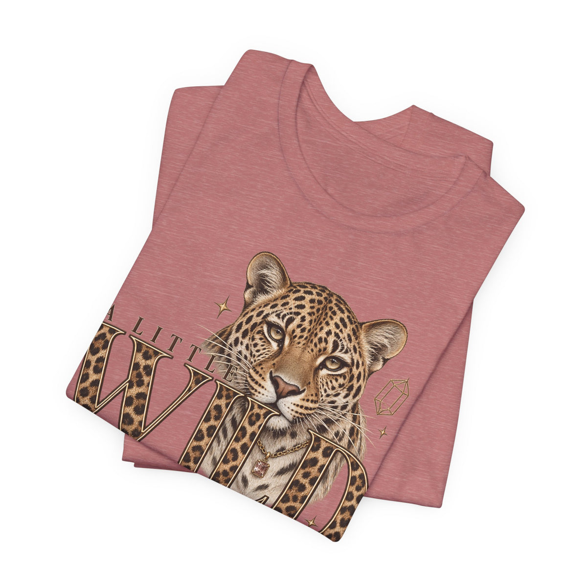 A Little Wild About Jewelry Leopard Graphic Tee