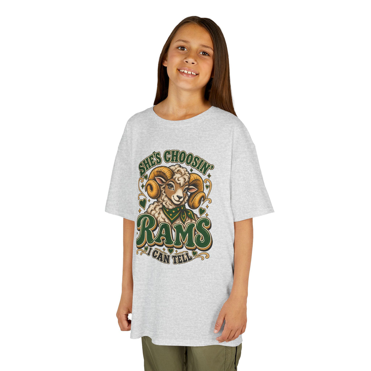 Youth She’s Choosin’ Rams, I Can Tell Vintage Graphic Tee