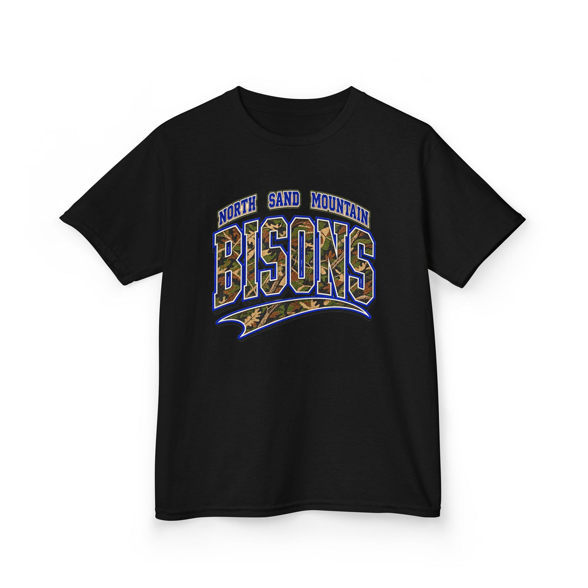 North Sand Mountain Camo Bisons Youth Tee