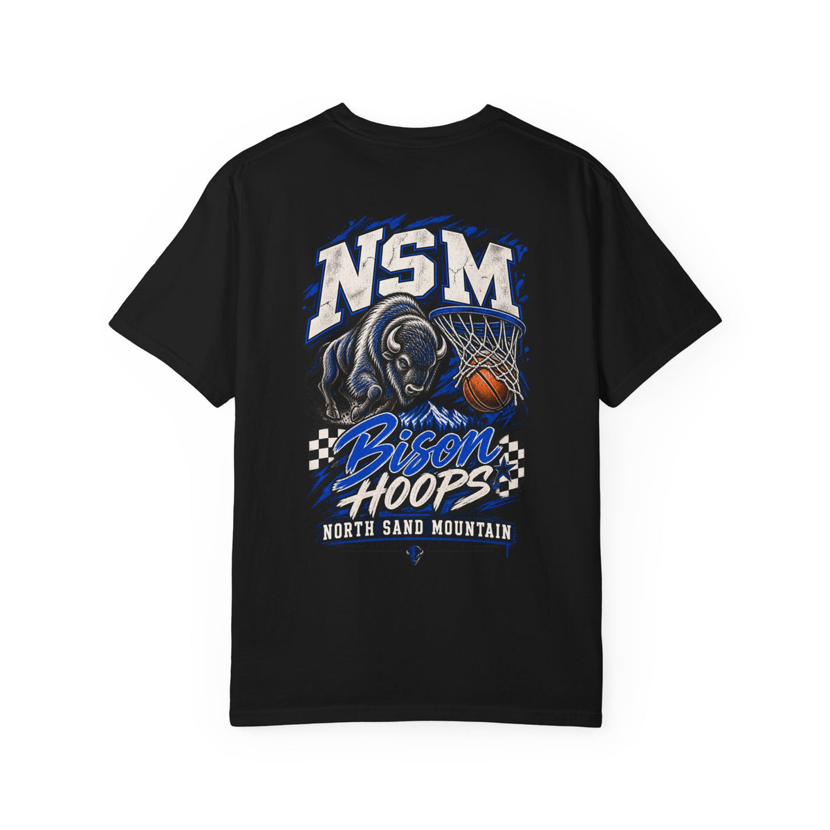 NSM Bison Hoops Front & Back Tee