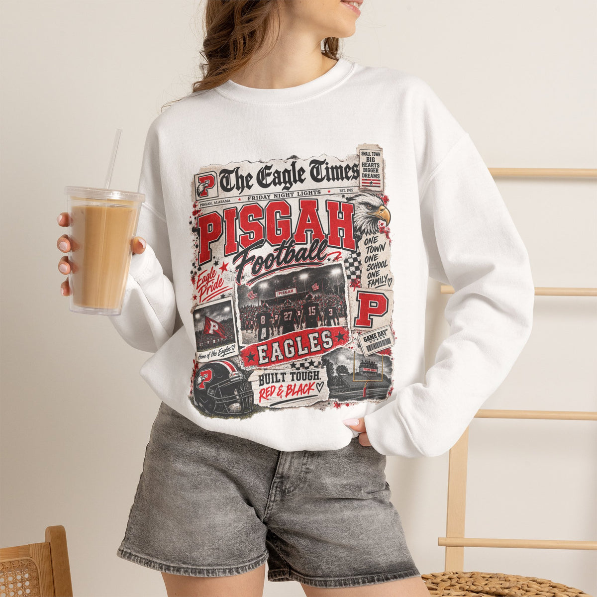 The Eagle Times Pisgah Football Crewneck