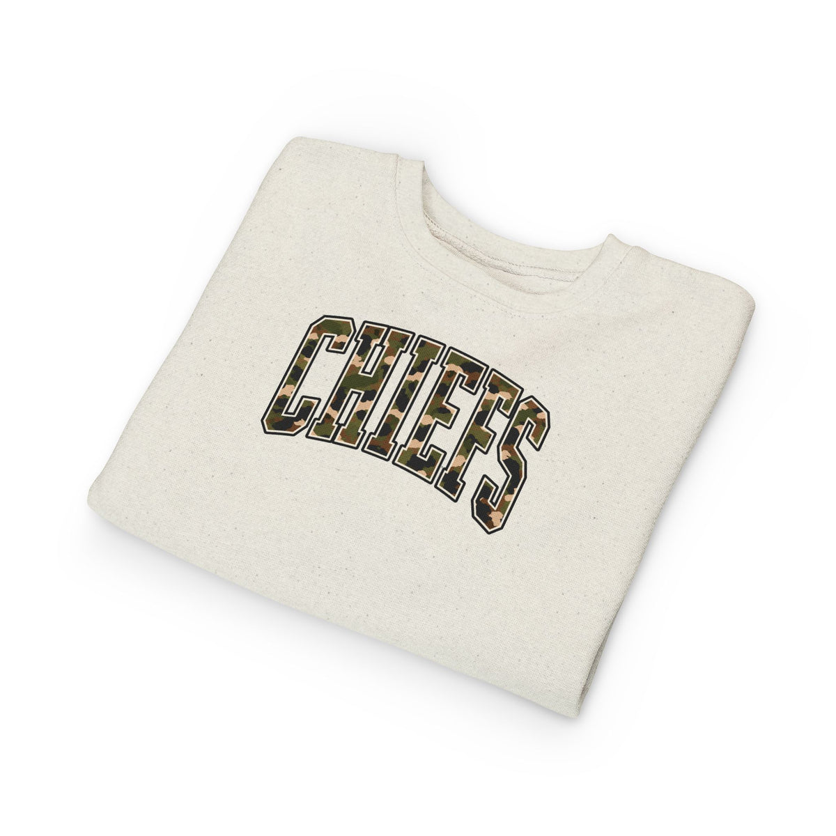 Toddler Chiefs Vintage Camo Crewneck Sweatshirt