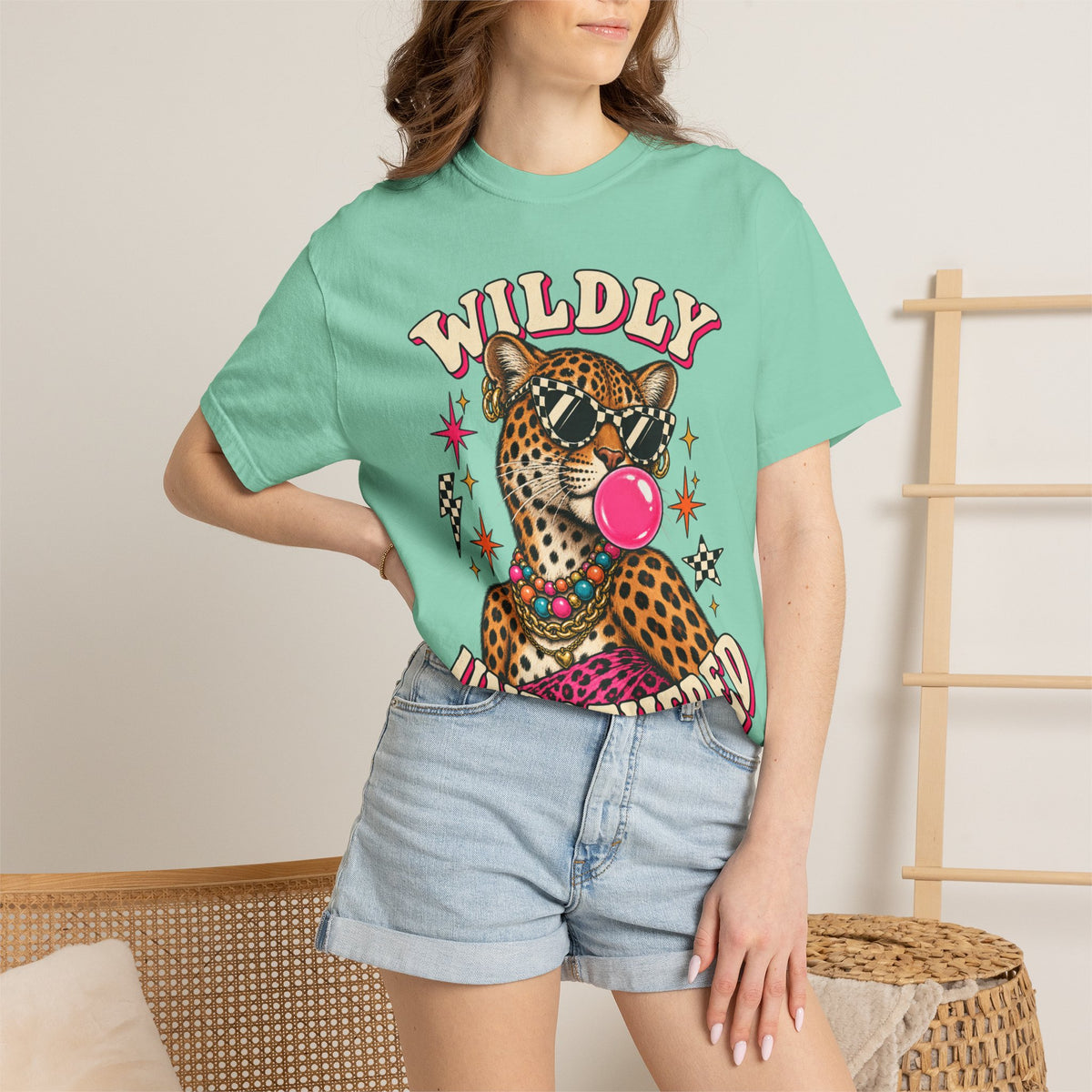 Wildly Unbothered Leopard Graphic Tee