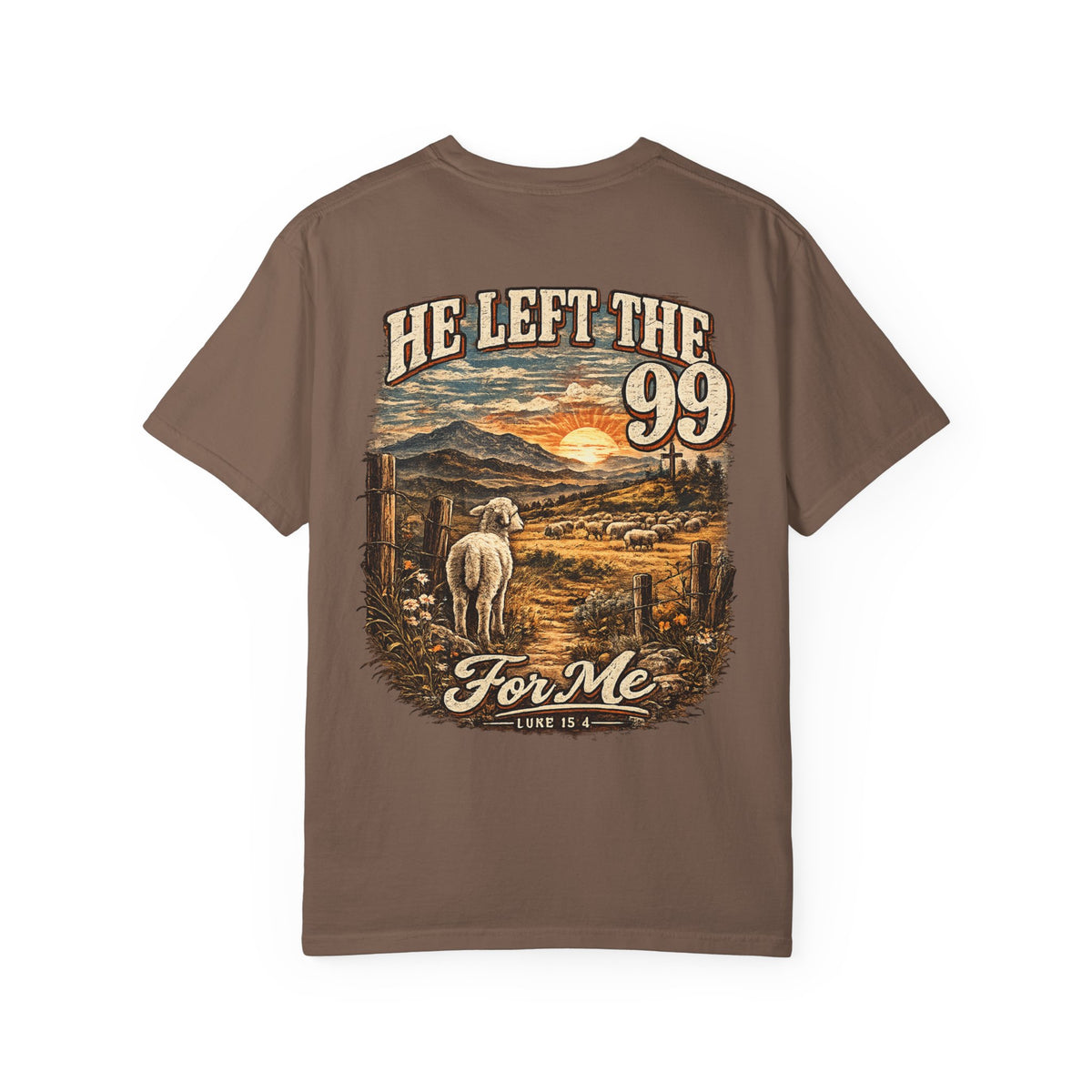 He Left the 99 Vintage Faith Tee