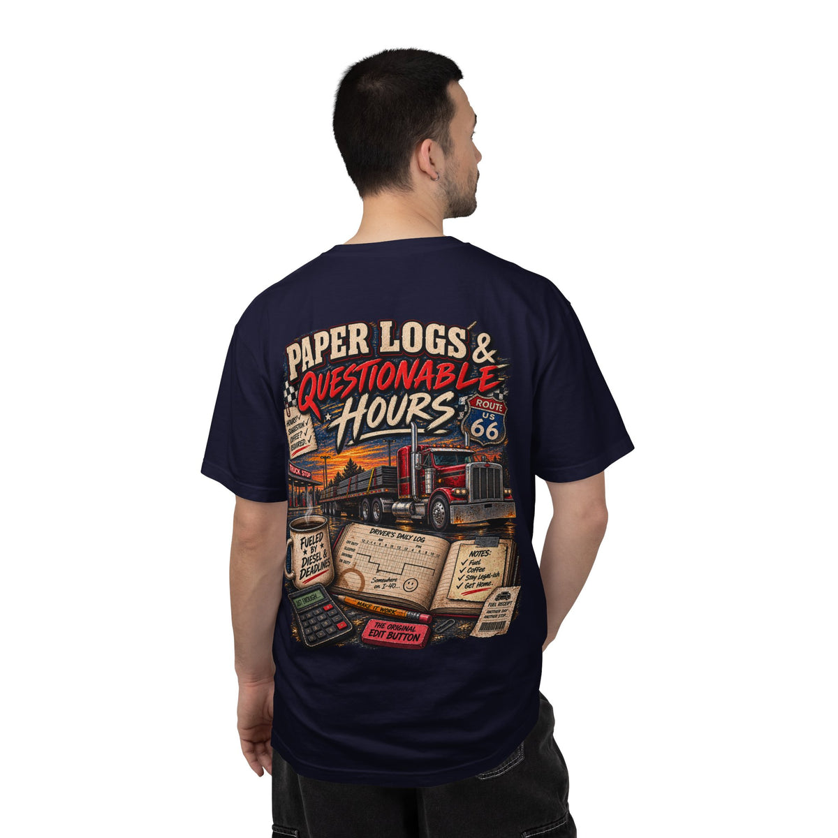 Paper Logs & Questionable Hours Vintage Trucking Tee