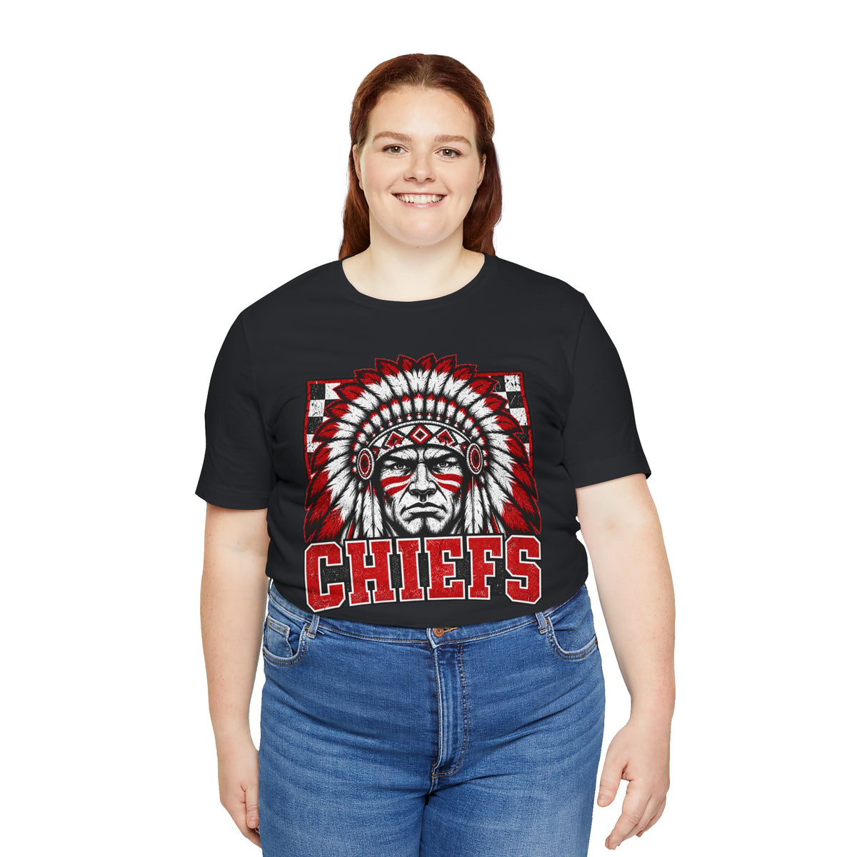 Vintage Chiefs Red & Black Graphic Tee