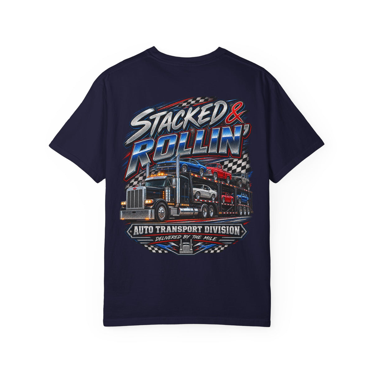 Stacked & Rollin’ Auto Transport Tee