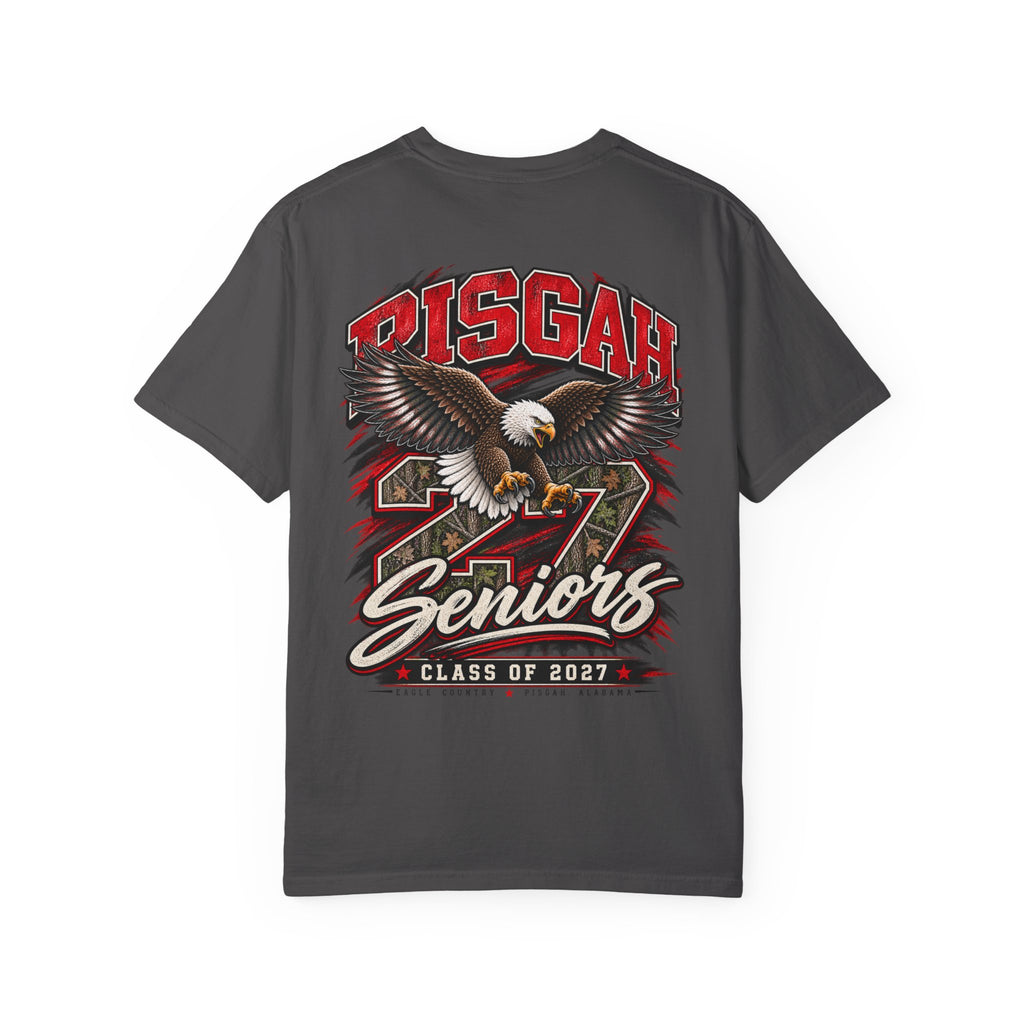 Pisgah Eagles Senior 2027 Camo Graphic Tee