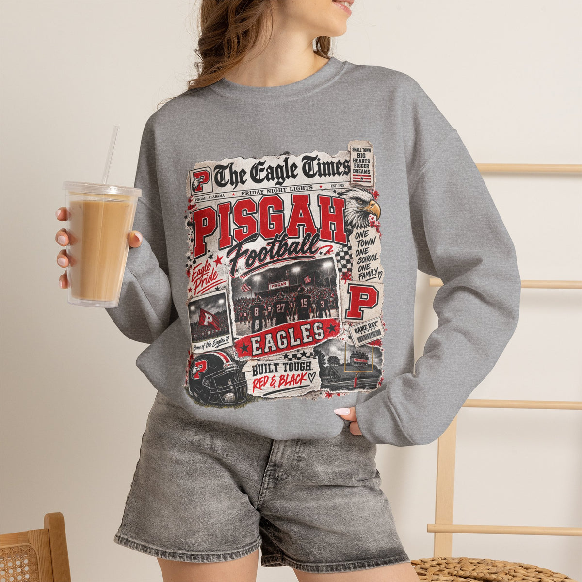 The Eagle Times Pisgah Football Crewneck