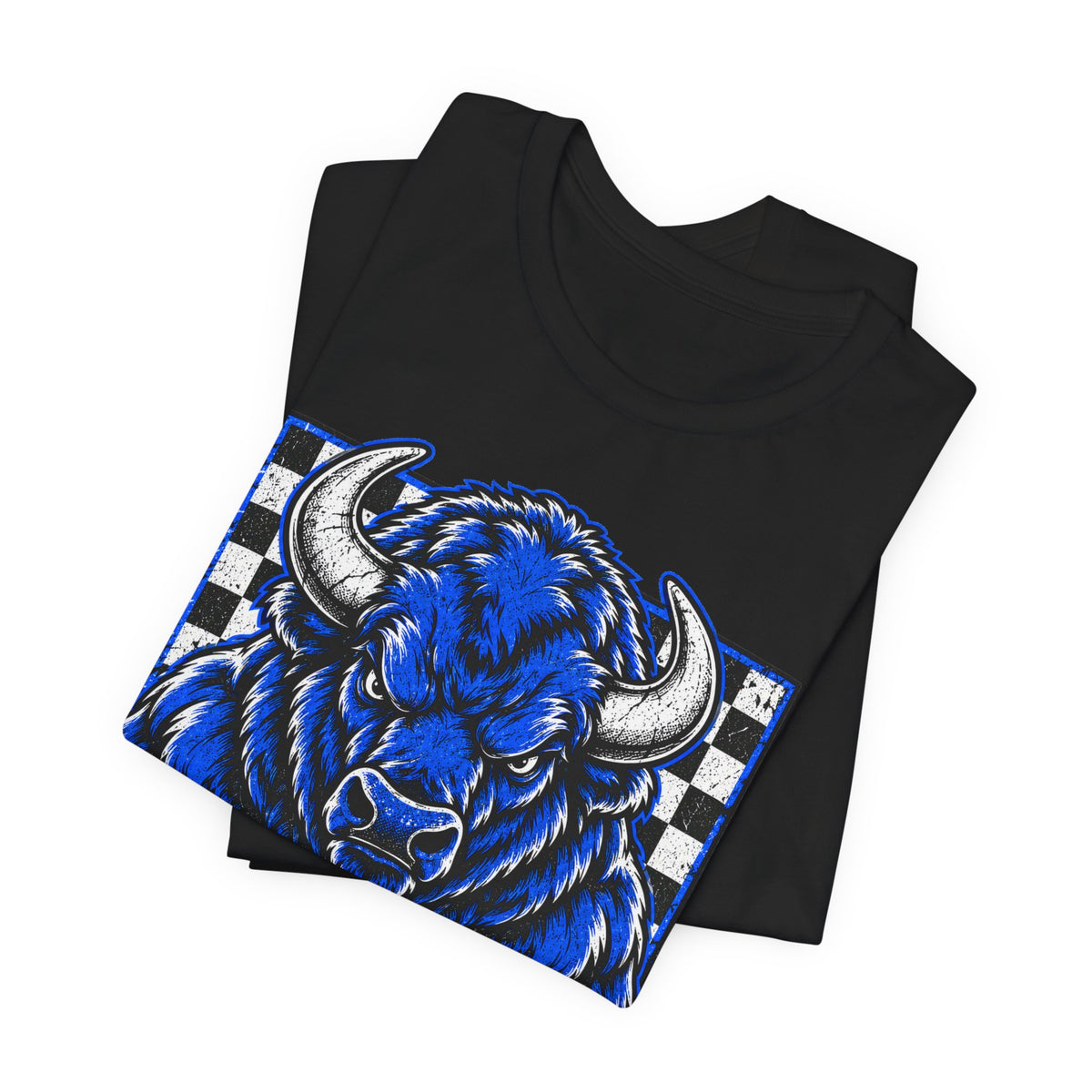 Vintage Bisons Checkerboard Graphic Tee