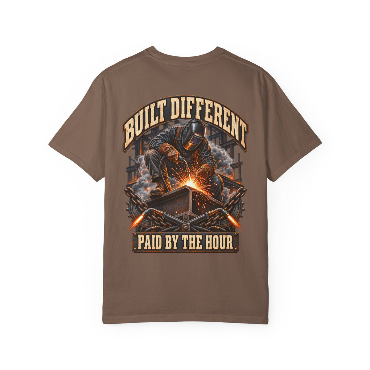 Built Different — Paid by the Hour Tee