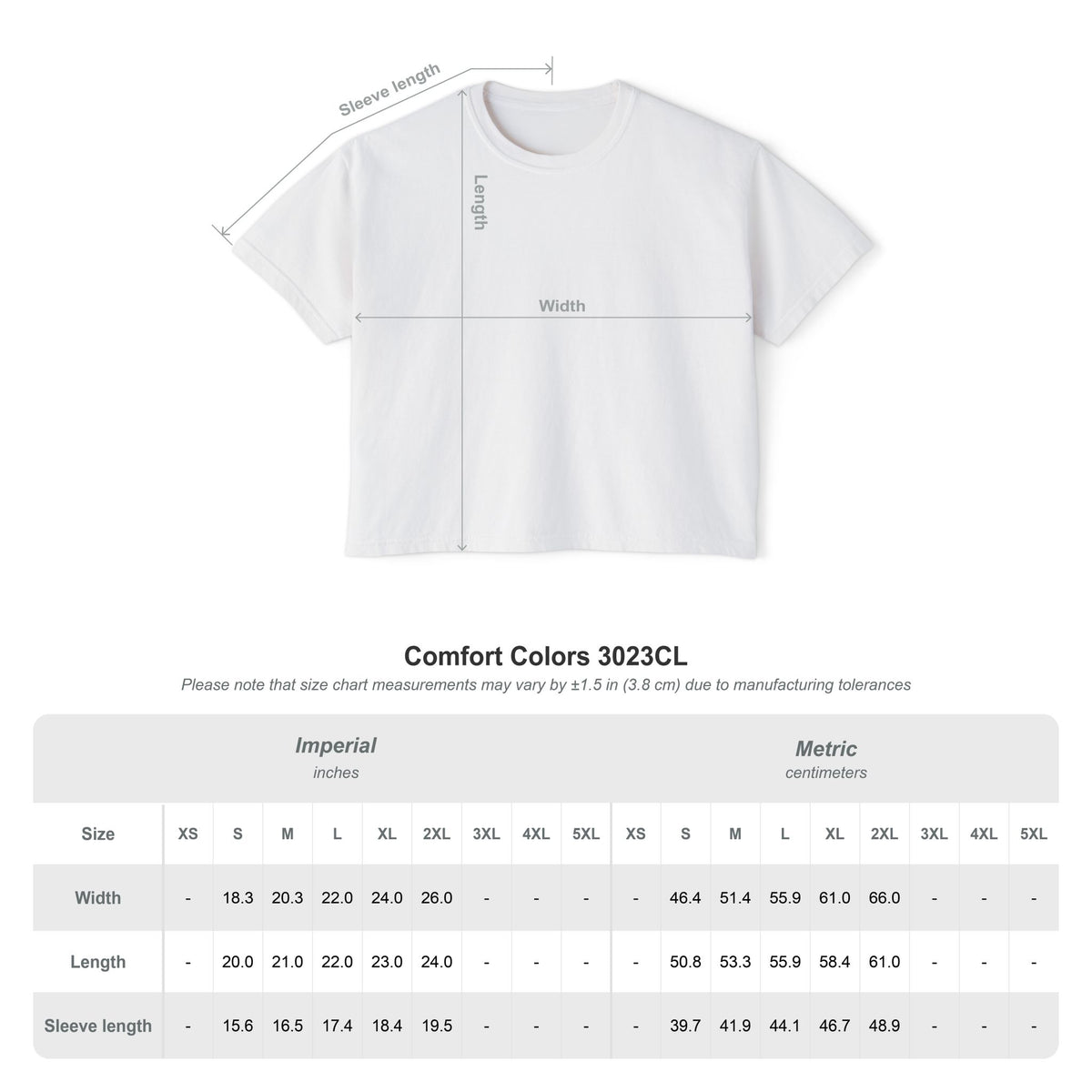 Jack Donkey Boxy Crop Tee