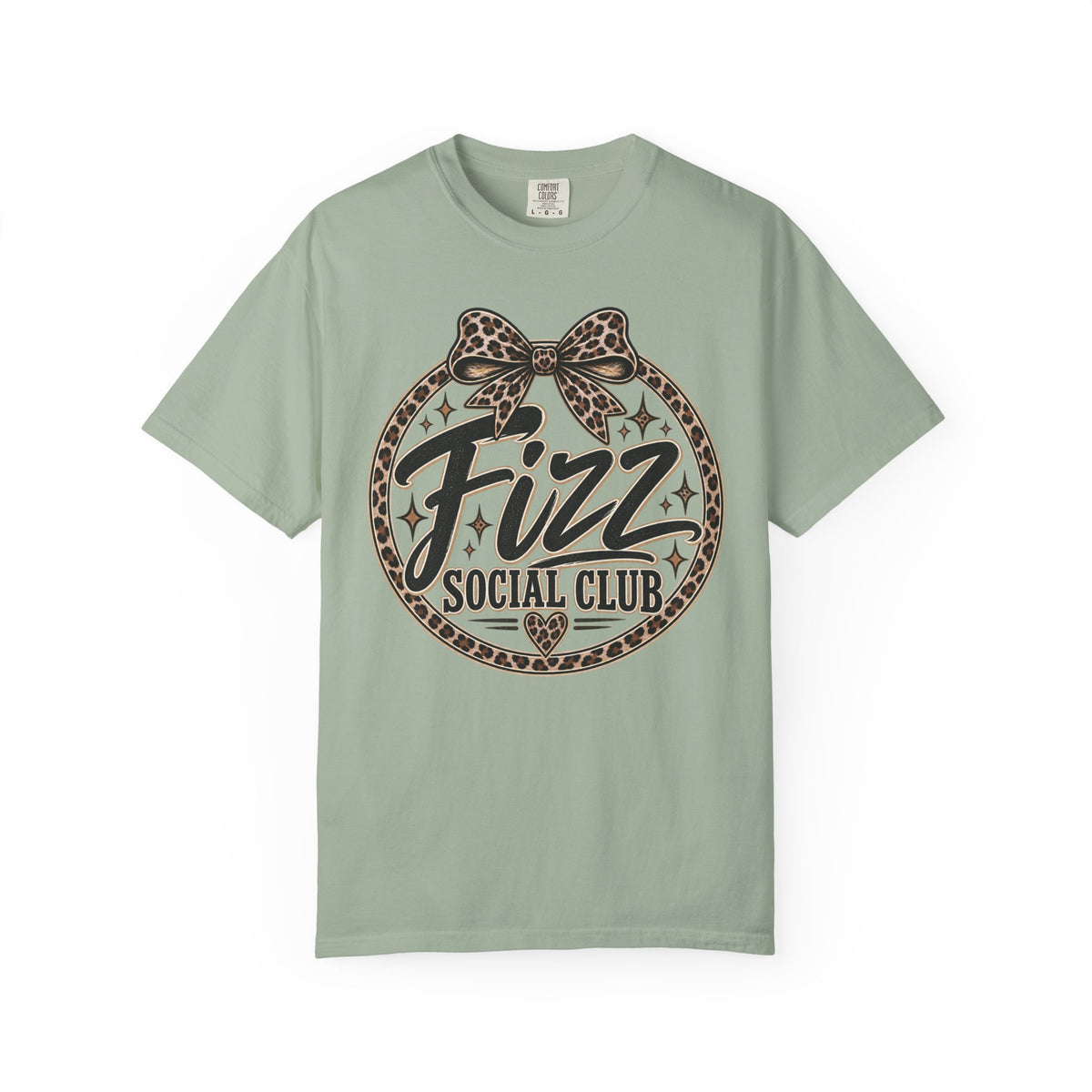 Fizz Social Club Vintage Leopard Graphic Tee