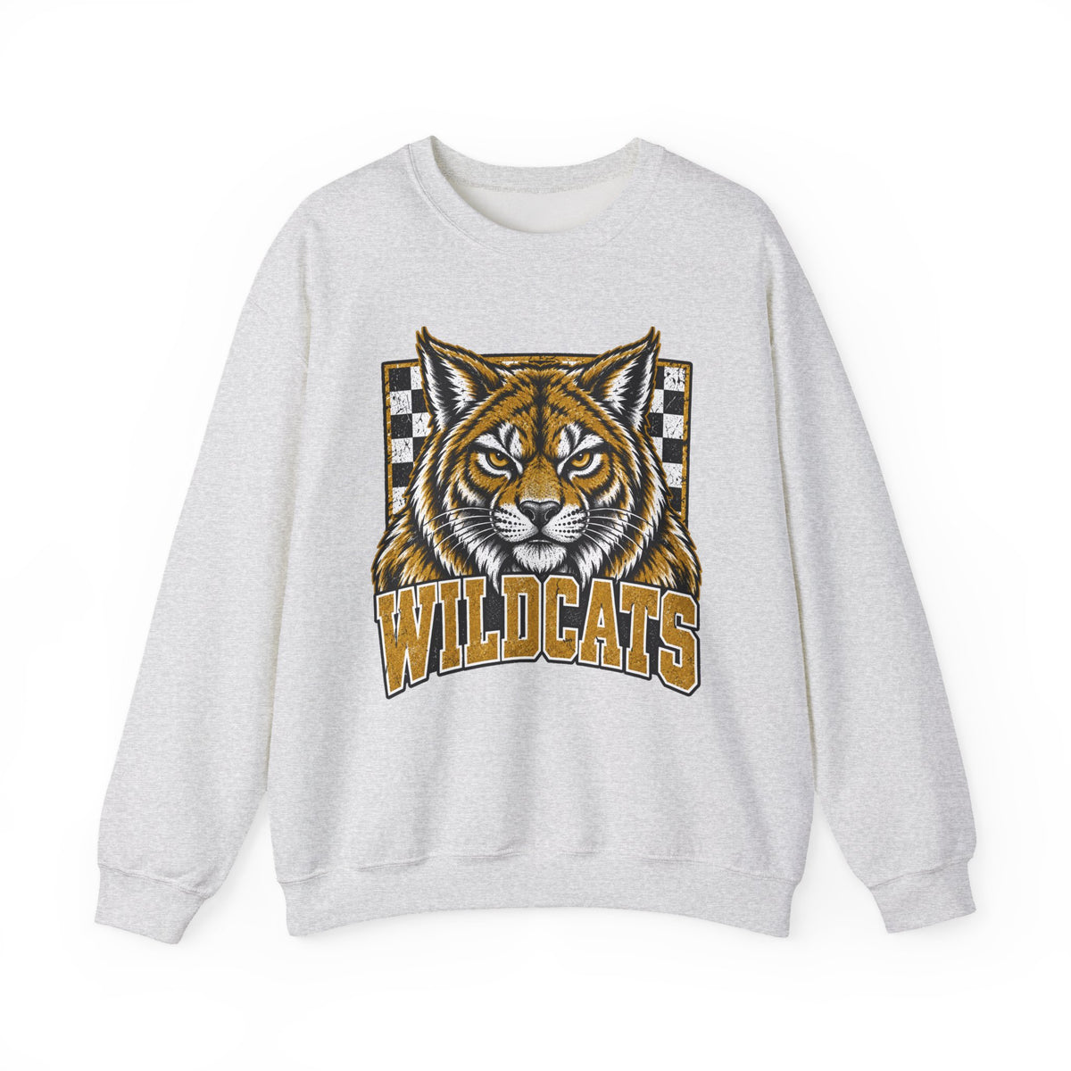 Vintage Wildcats Gold & Black Crewneck Sweatshirt