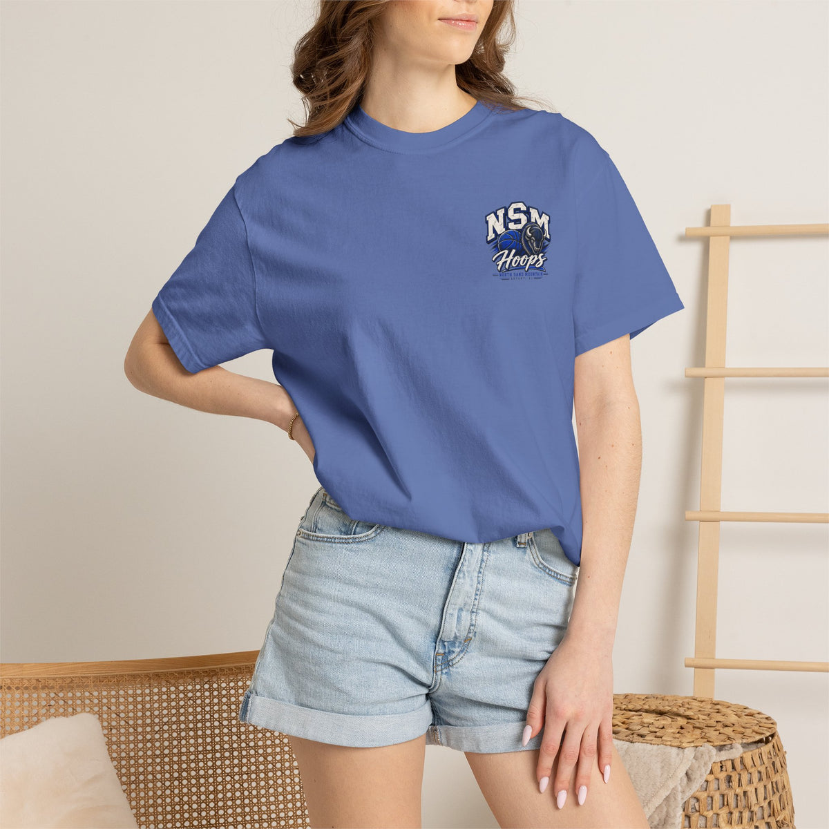 NSM Bison Hoops Front & Back Tee
