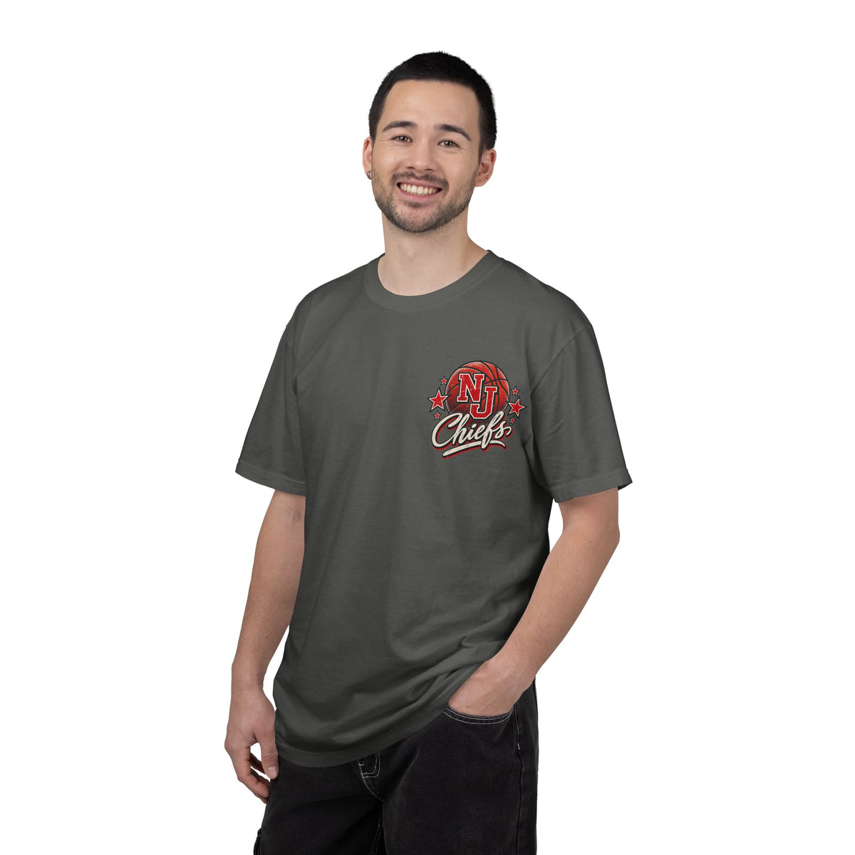 North Jackson Chiefs Retro Hoops Comfort Colors Tee