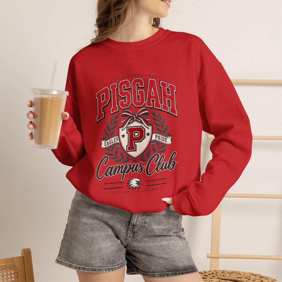 Pisgah Eagles Campus Club Crewneck