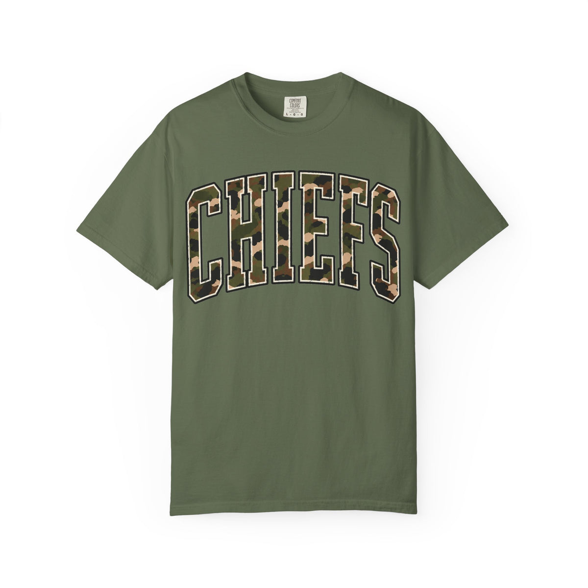 Chiefs Vintage Camo Comfort Colors Tee