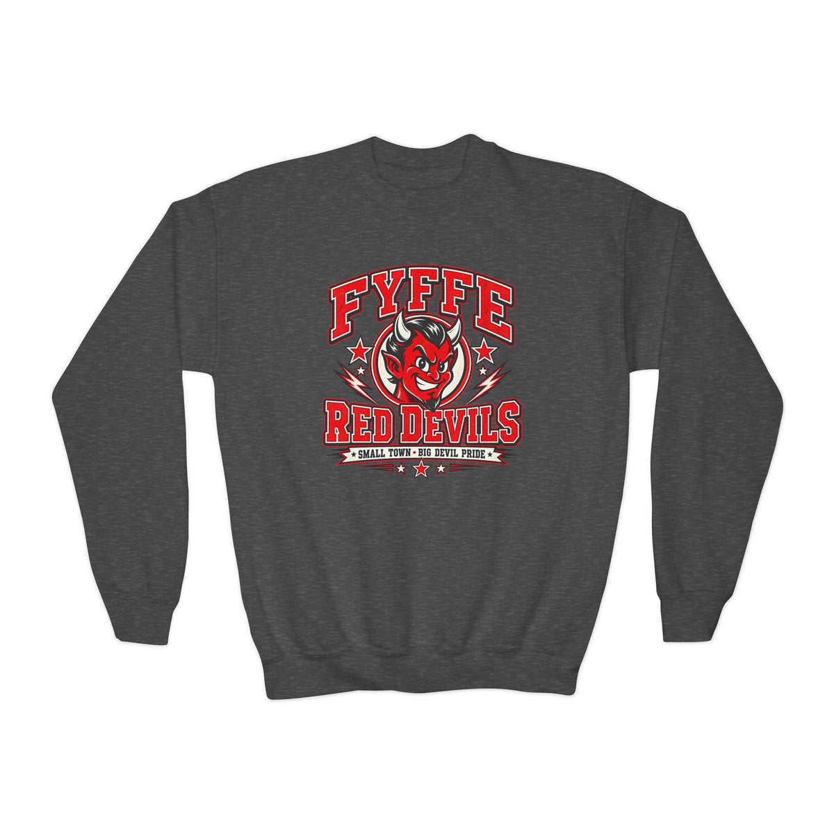 Fyffe Small Town, Big Devil Pride Youth Crewneck