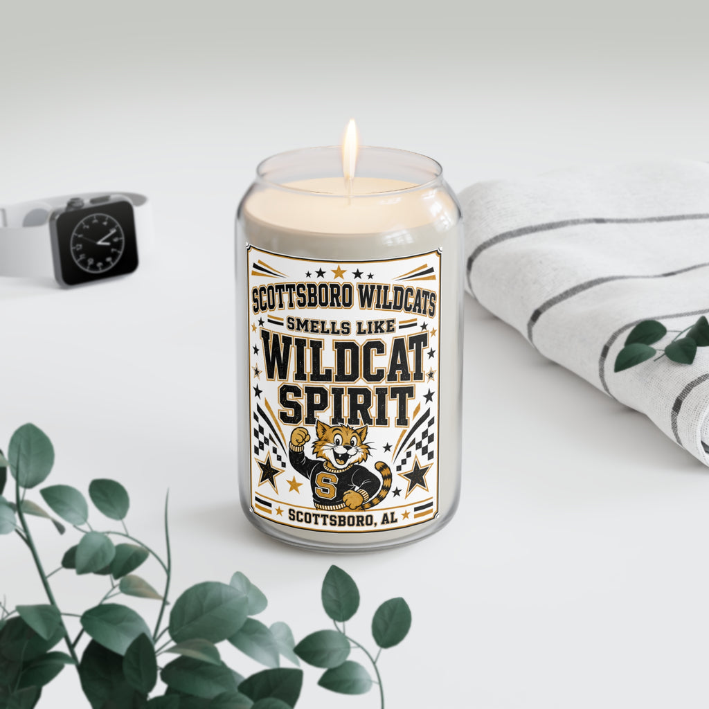 Scottsboro Wildcats “Smells Like Wildcat Spirit” Soy Candle