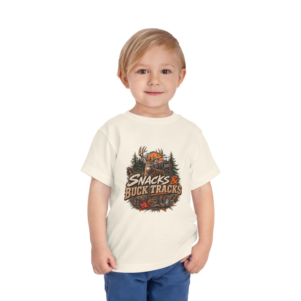Snacks & Buck Tracks Toddler Short Sleeve Tee