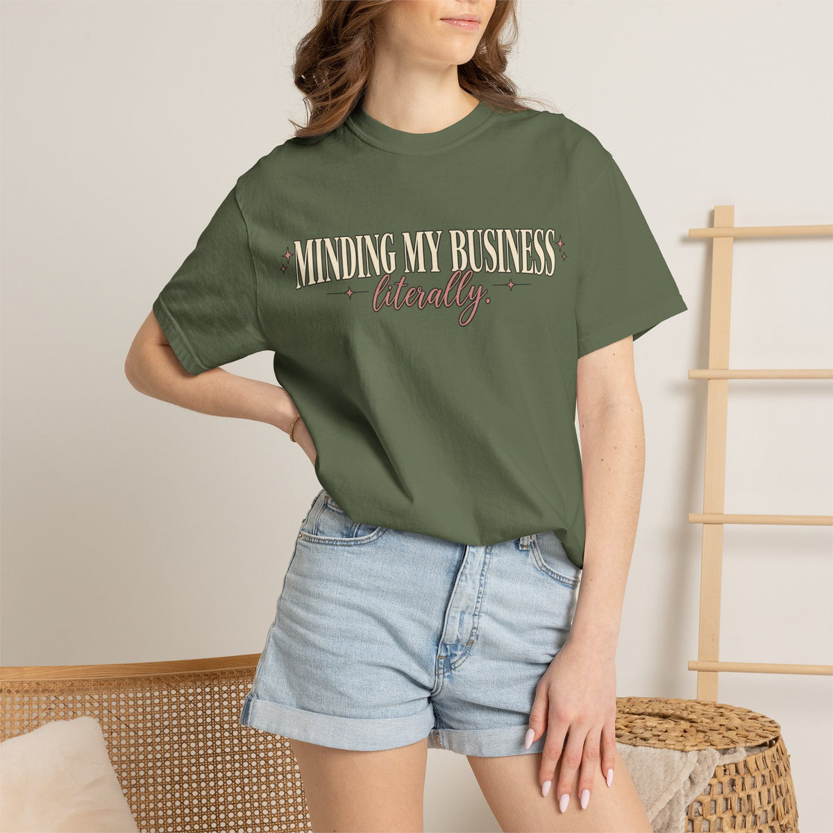Minding My Business Literally Graphic Tee
