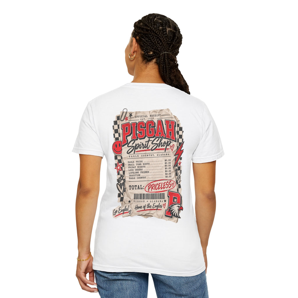 Pisgah Eagles Spirit Shop Receipt Comfort Colors Tee
