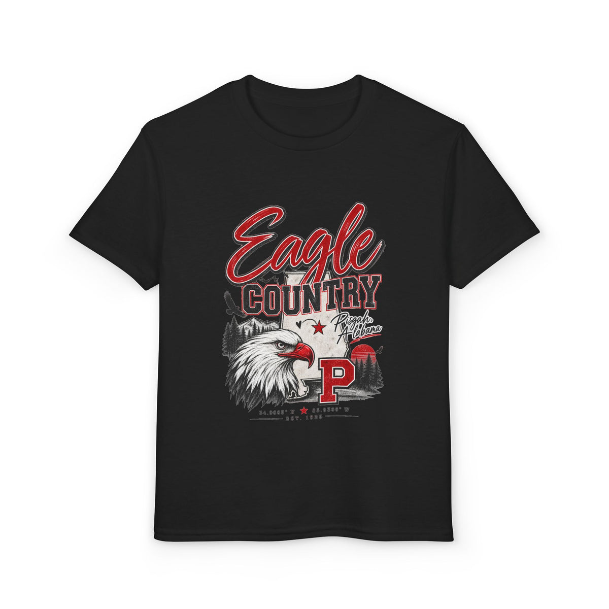 Kids Eagle Country Pisgah Hometown Tee