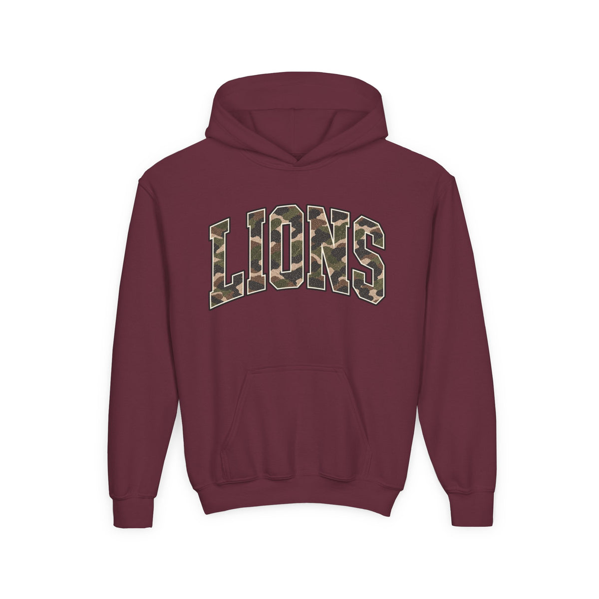 Youth Lions Vintage Camo Hoodie
