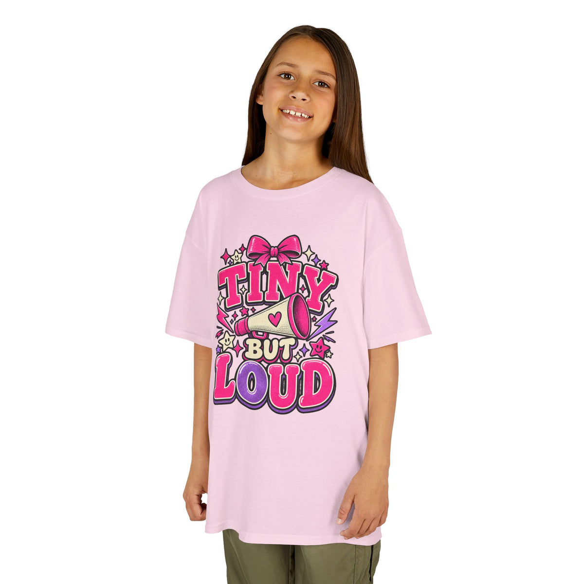 Tiny But Loud Youth Cheer Tee