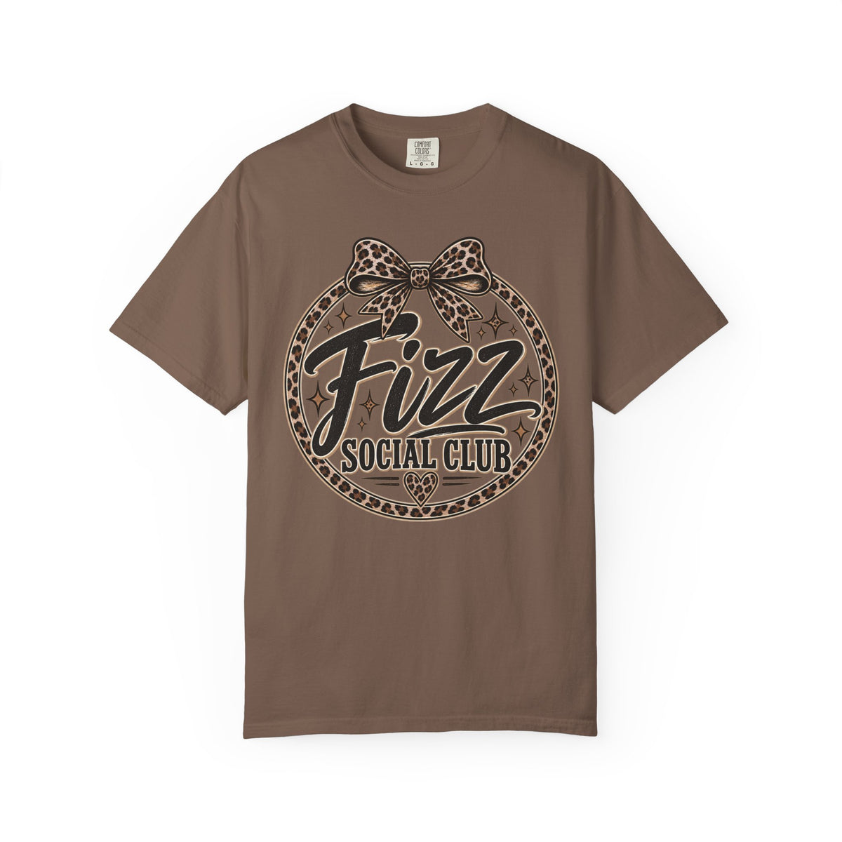 Fizz Social Club Vintage Leopard Graphic Tee