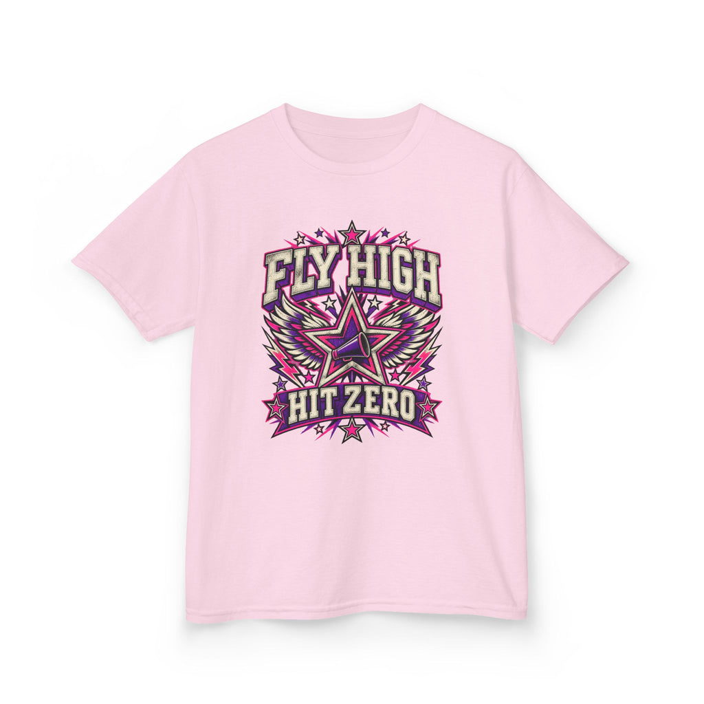 Fly High Hit Zero Youth Cheer Tee