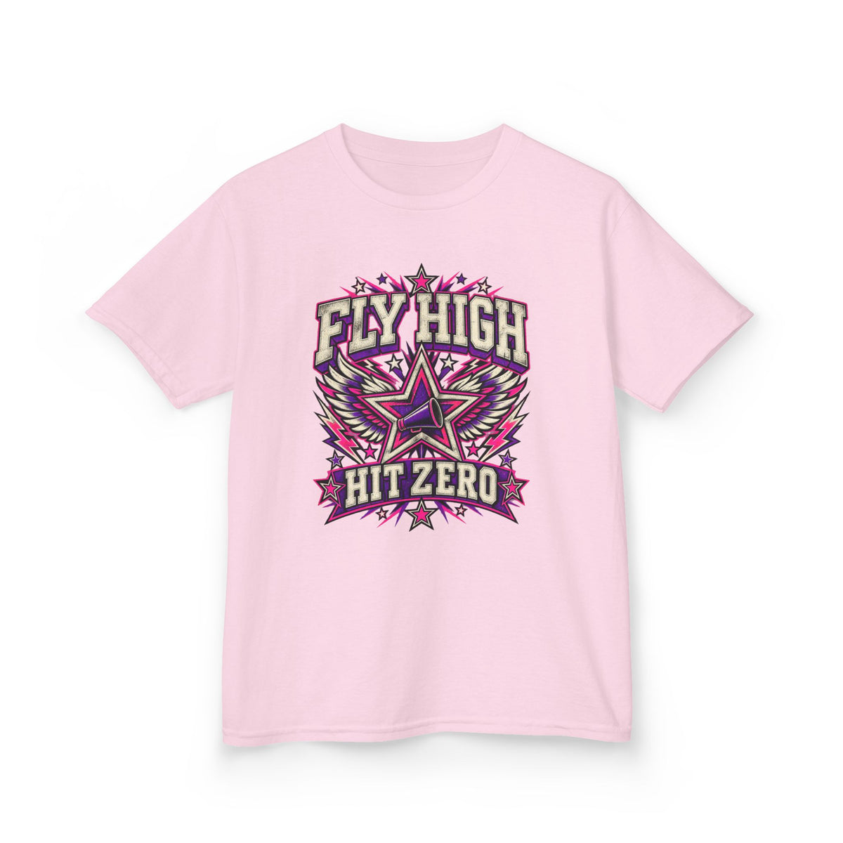 Fly High Hit Zero Youth Cheer Tee