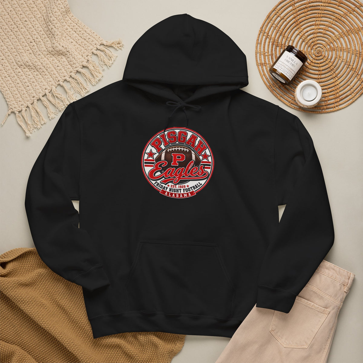Pisgah Eagles Vintage Football Hoodie