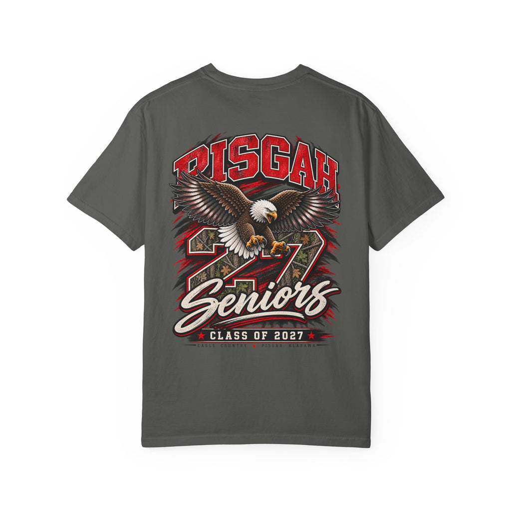 Pisgah Eagles Senior 2027 Camo Graphic Tee