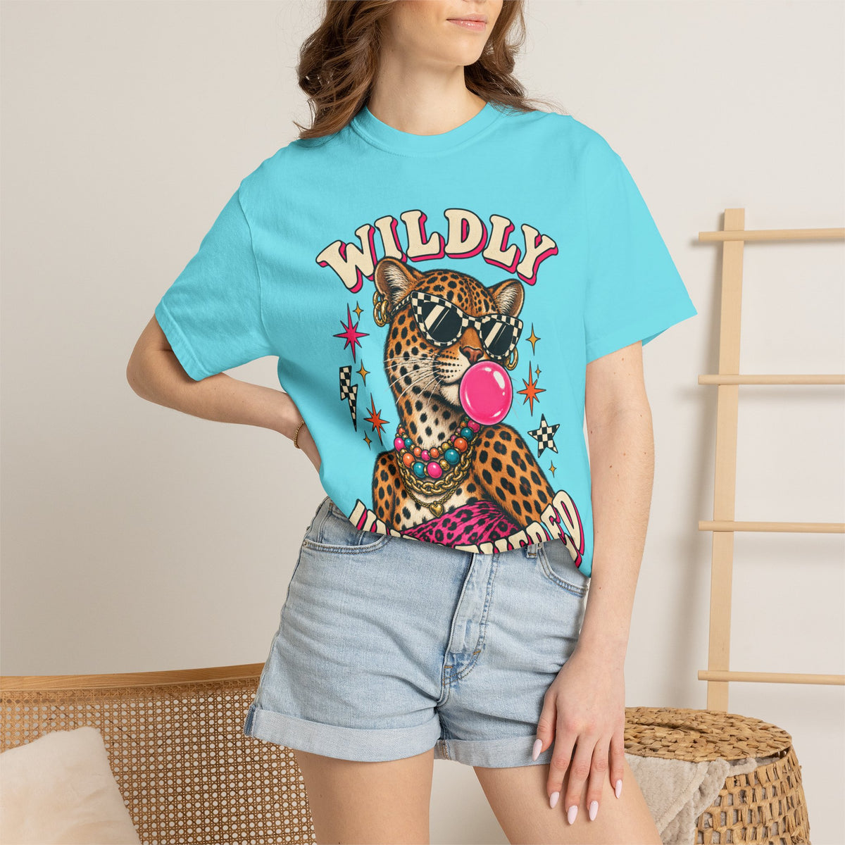 Wildly Unbothered Leopard Graphic Tee