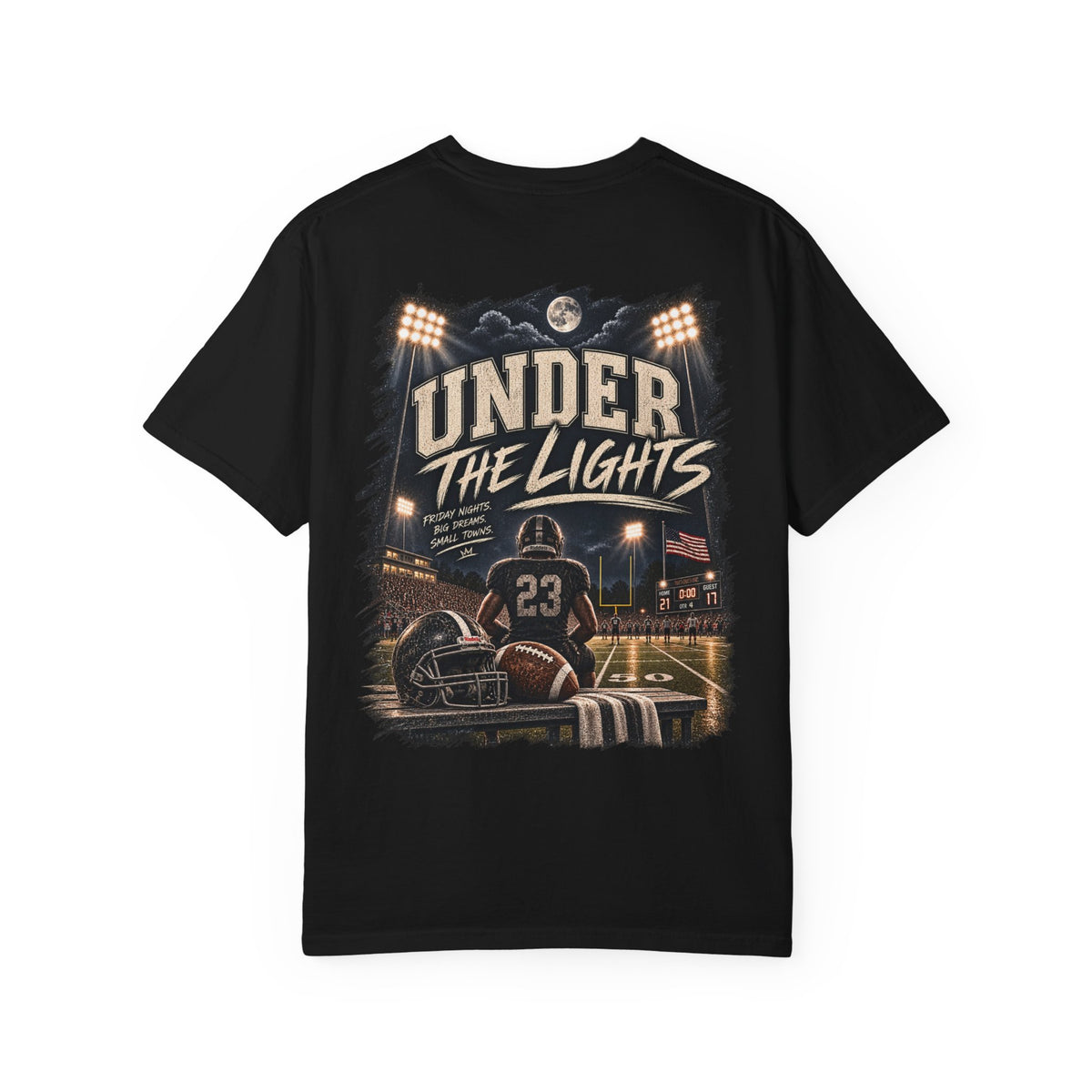 Under the Lights Vintage Football Tee