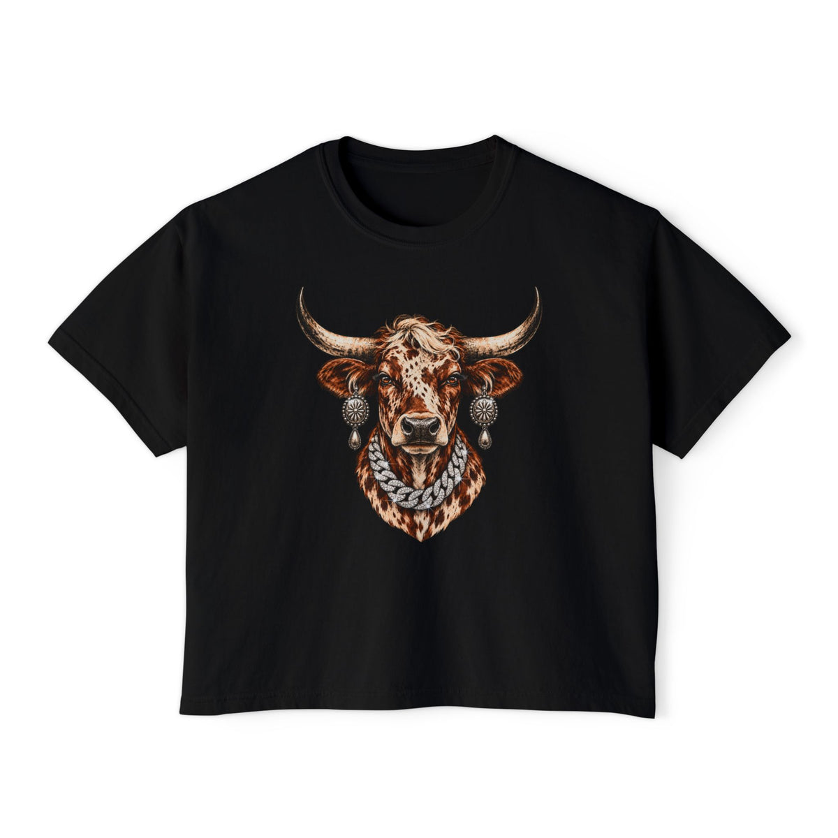 High-Dollar Heifer Boxy Crop Tee