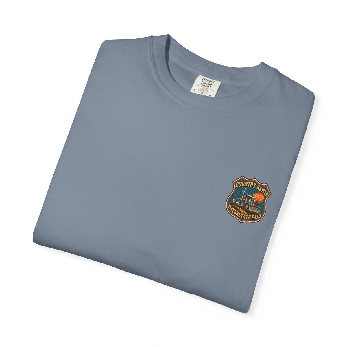 Country Roads Raised Me Vintage Trucker Comfort Colors Tee