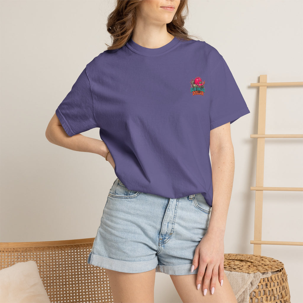 Spending That Blue Collar Dollar Pink Hard Hat Tee