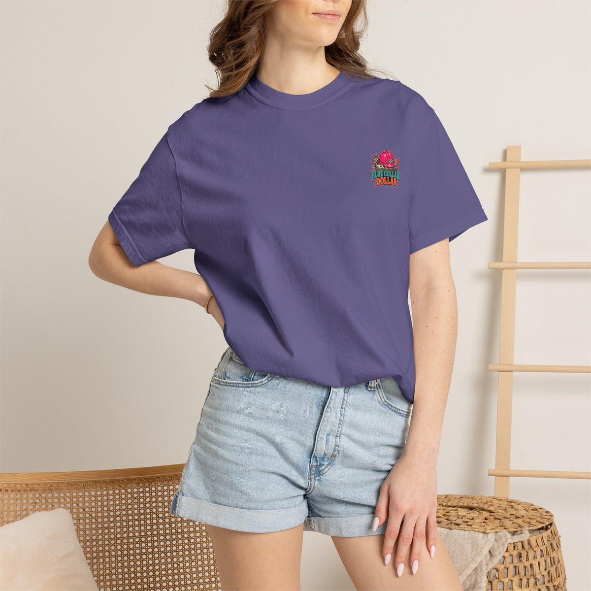 Spending That Blue Collar Dollar Pink Hard Hat Tee