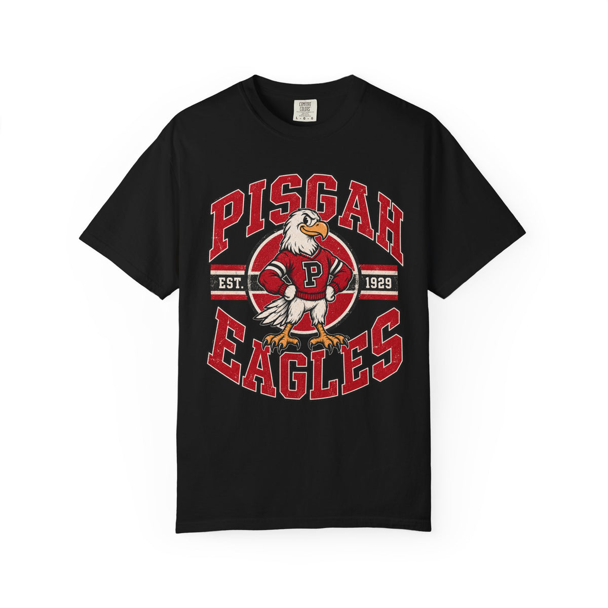 Pisgah Eagles Old School Mascot Graphic Tee