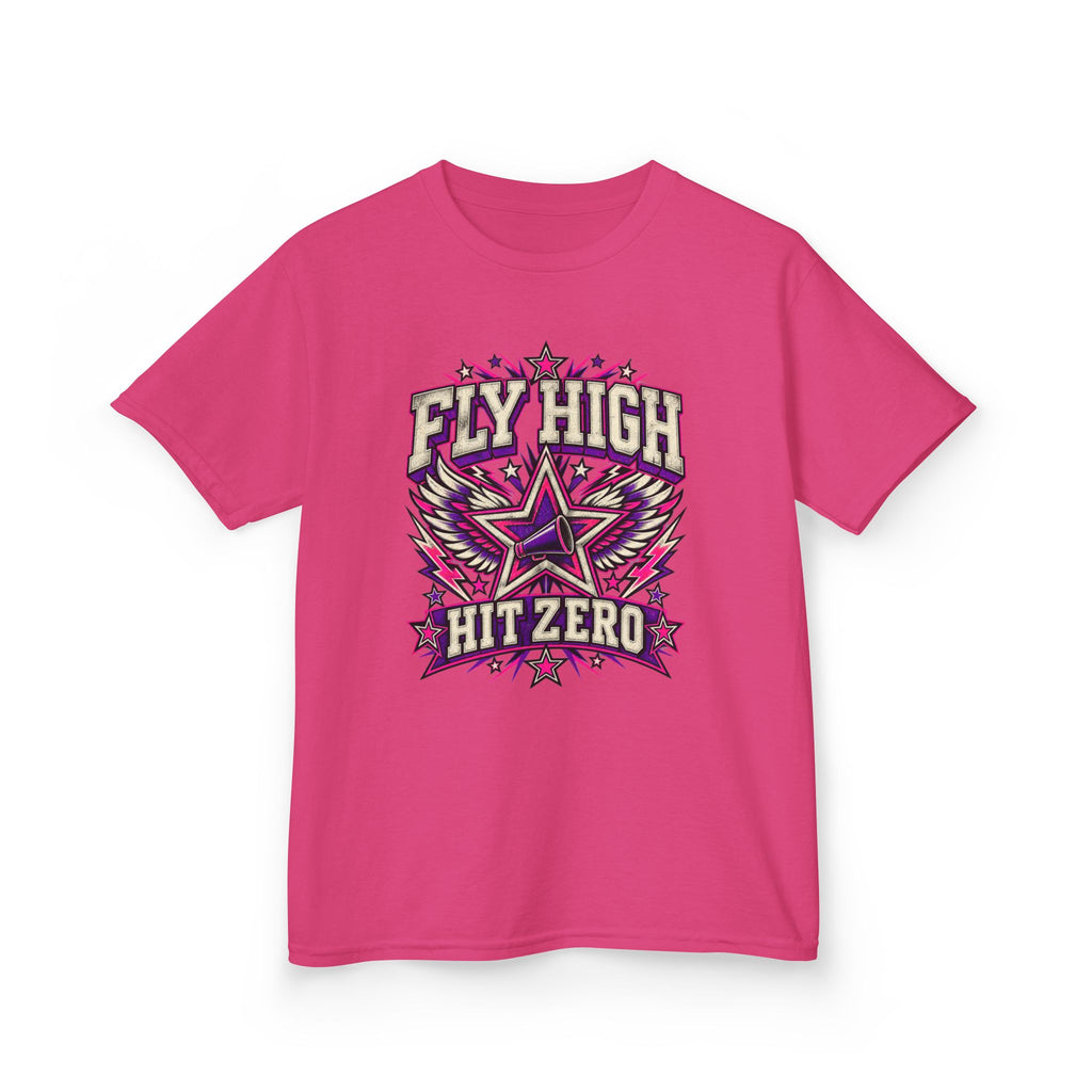Fly High Hit Zero Youth Cheer Tee