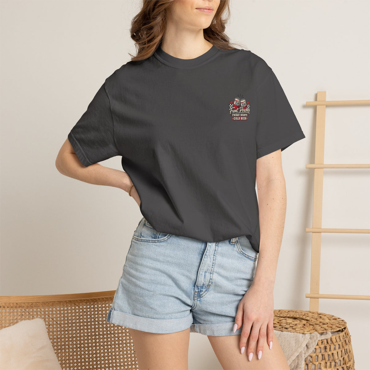Front Porches & Friday Nights Comfort Colors Tee