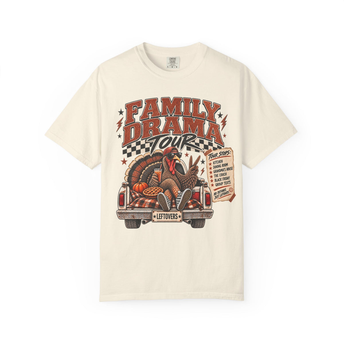 Family Drama Tour Vintage Thanksgiving Graphic Tee