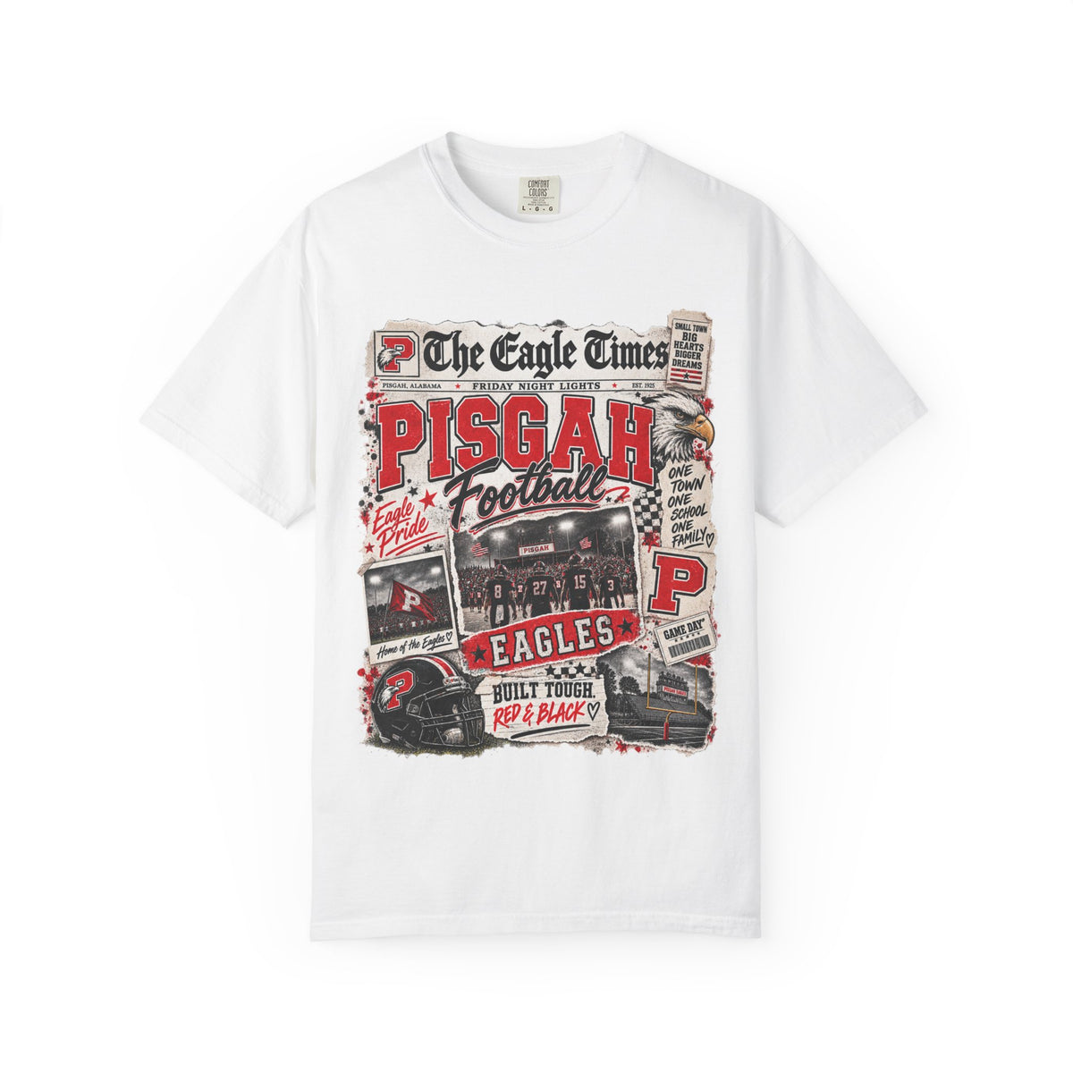 The Eagle Times Pisgah Football Graphic Tee