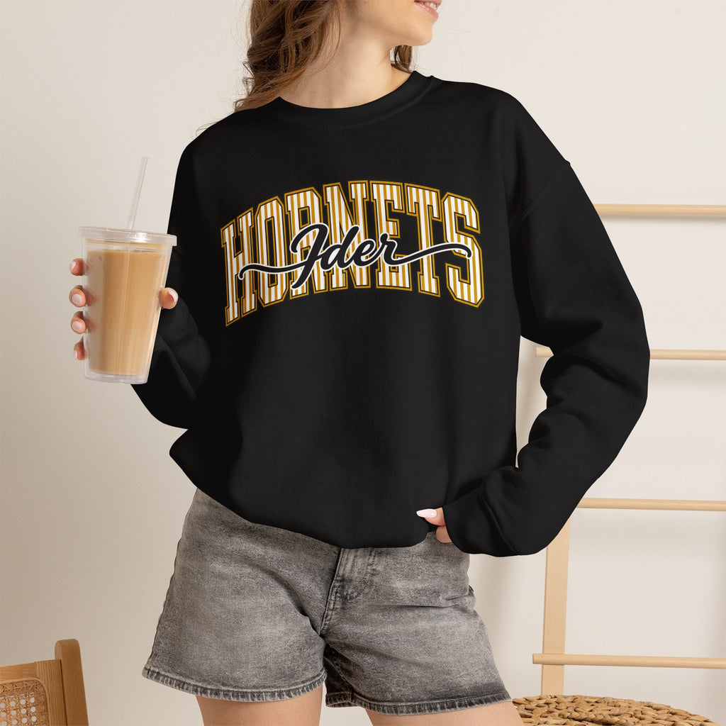 Ider Pinstripe Hornets Crewneck