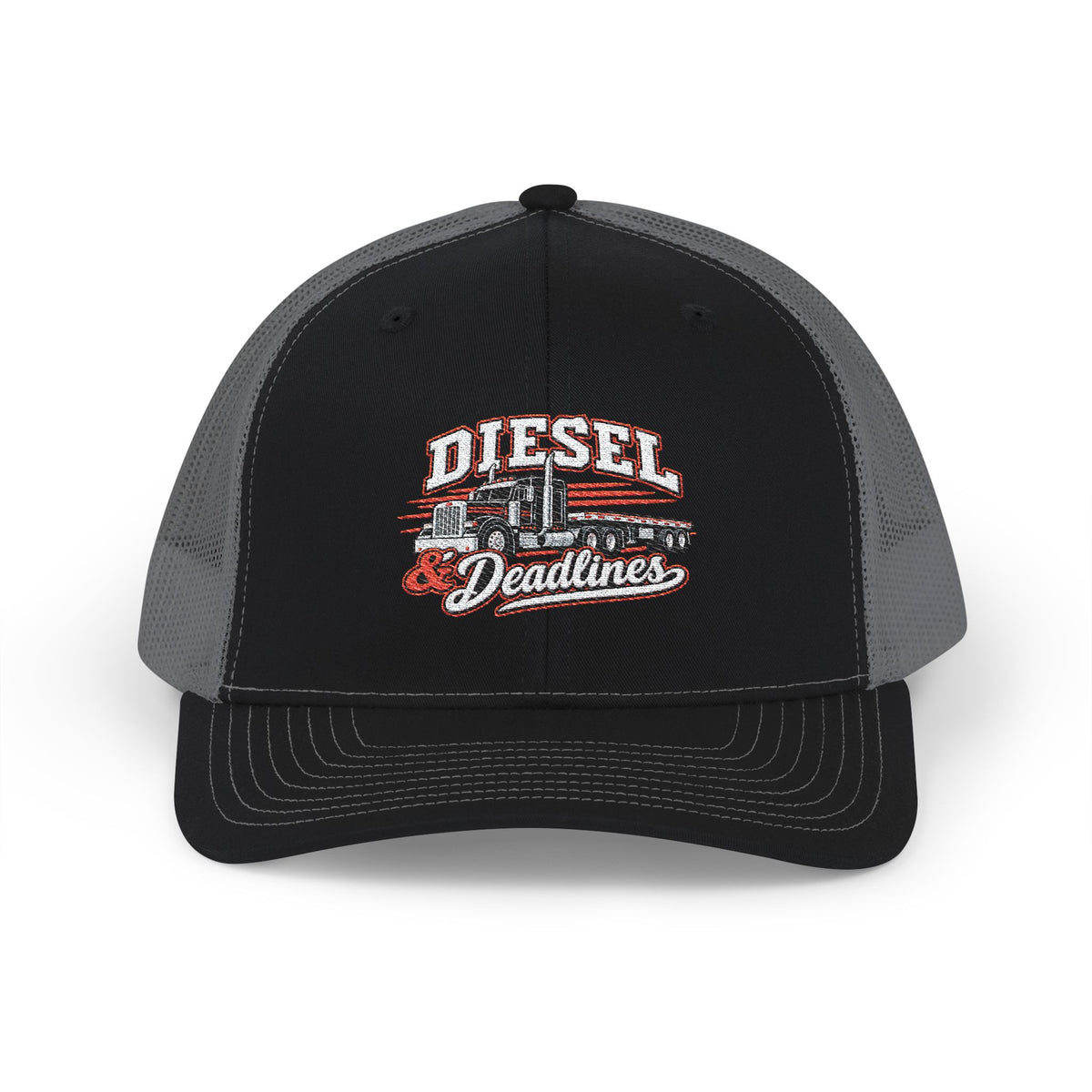Diesel & Deadlines Flatbed Richardson 112 Trucker Hat